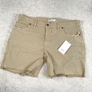 Carve Designs Twill Shorts - Khaki Frayed Hem Casual Everyday - Size‎ 12